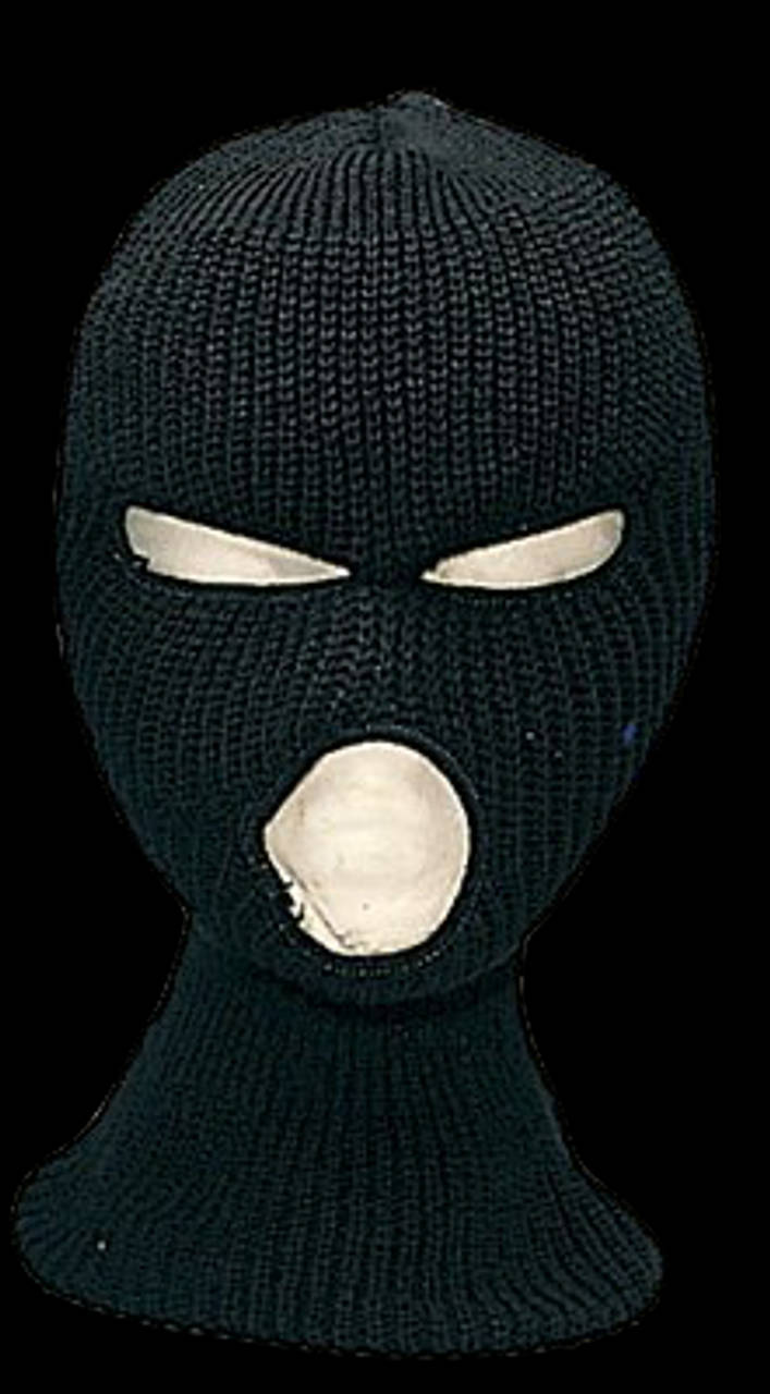 black ski mask, knitted, narrow eye slits, HD Phone Wallpaper
