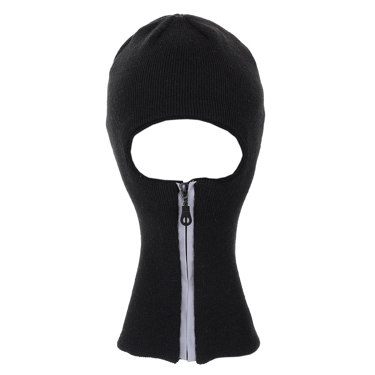 black knit balaclava, central zipper, eye holes, HD Desktop Wallpaper