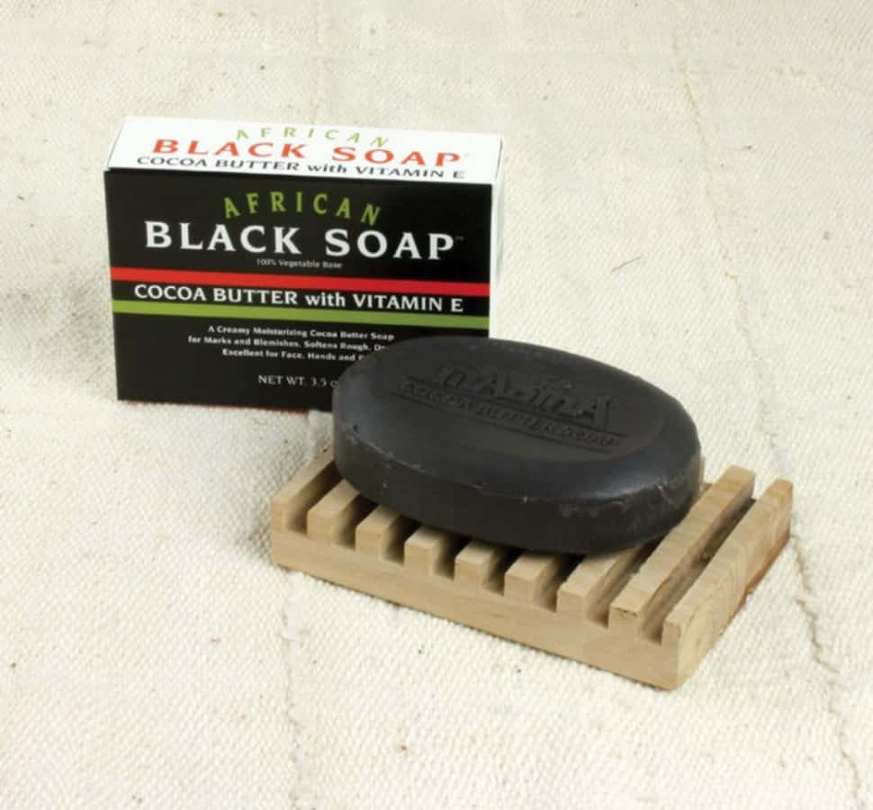 Black Soap, African black soap bar, branded box, SD Desktop Wallpaper