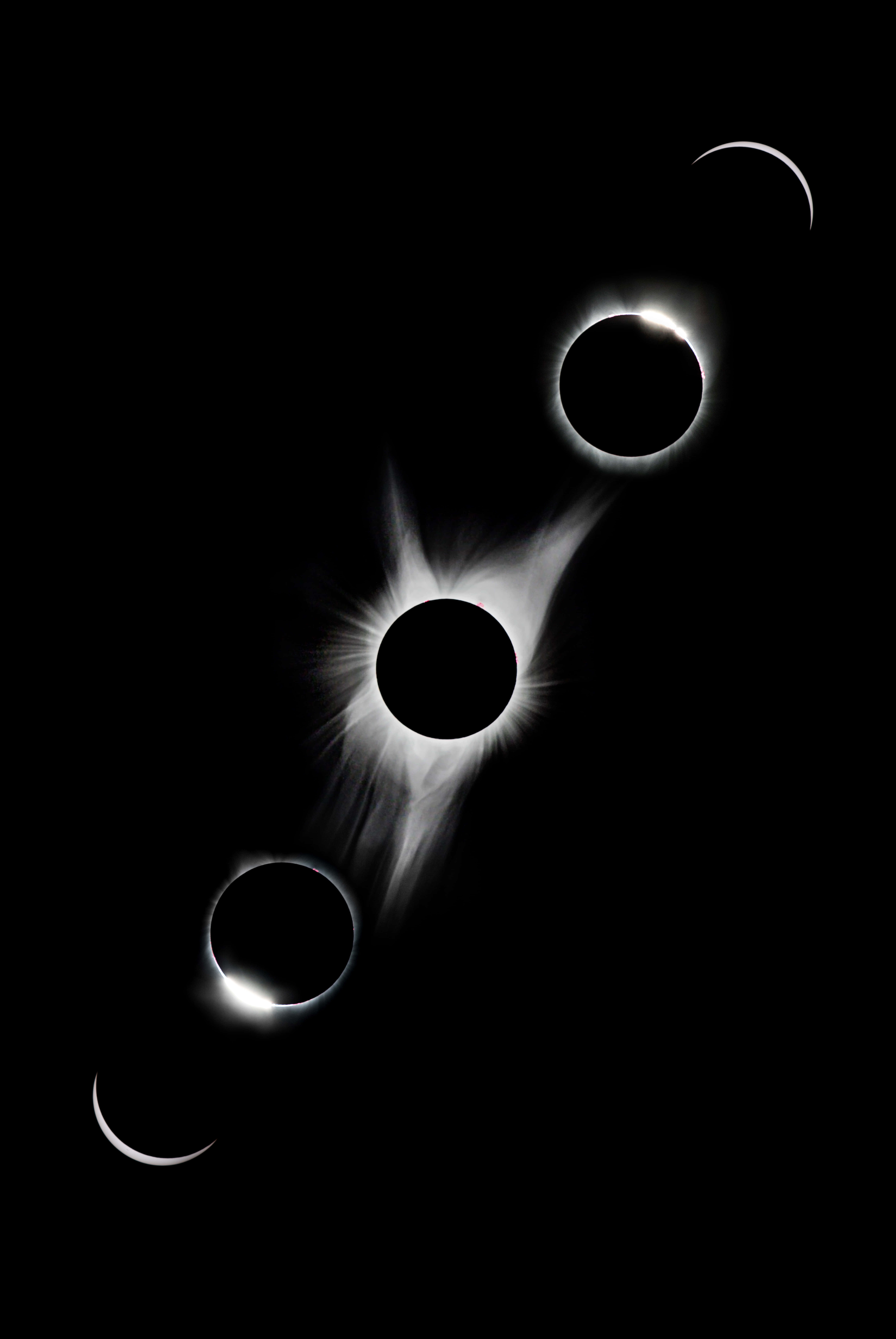 night sky, black background, solar eclipses, 8K Phone Wallpaper