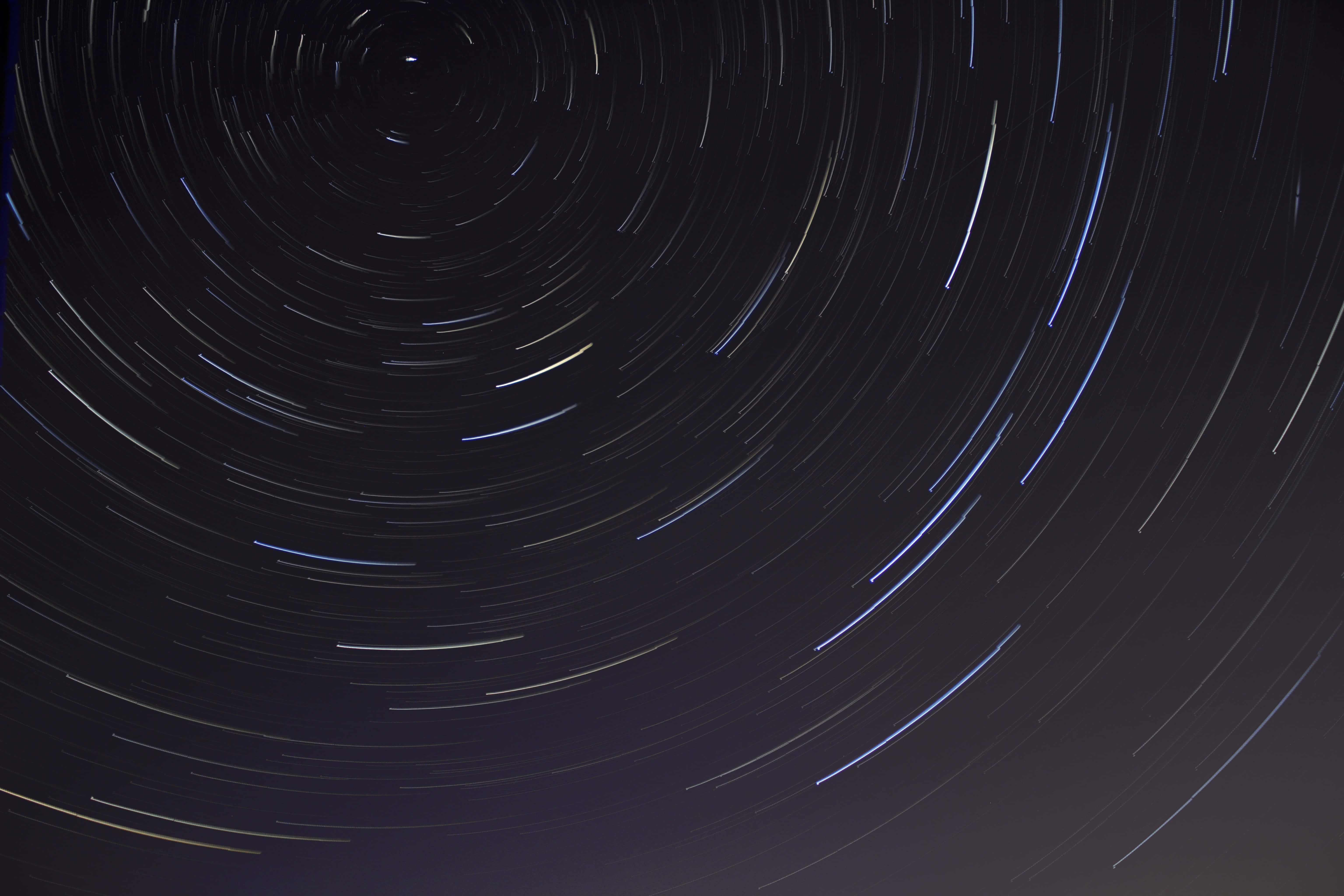 Black Space, starry night sky, swirling light trails, 5K Desktop Wallpaper