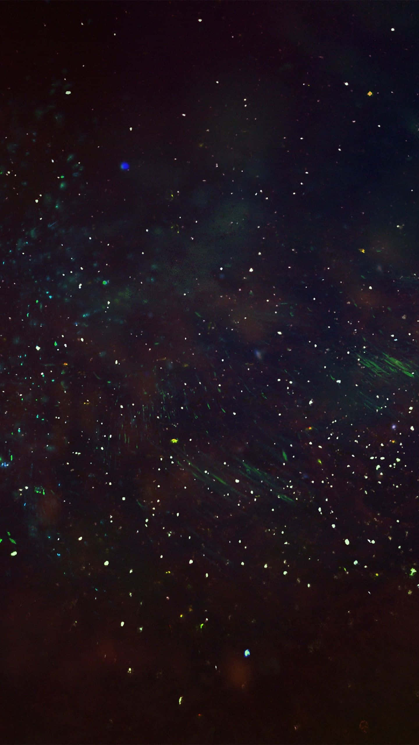 Black Space, cosmic expanse, glowing stars, 2K Phone Wallpaper