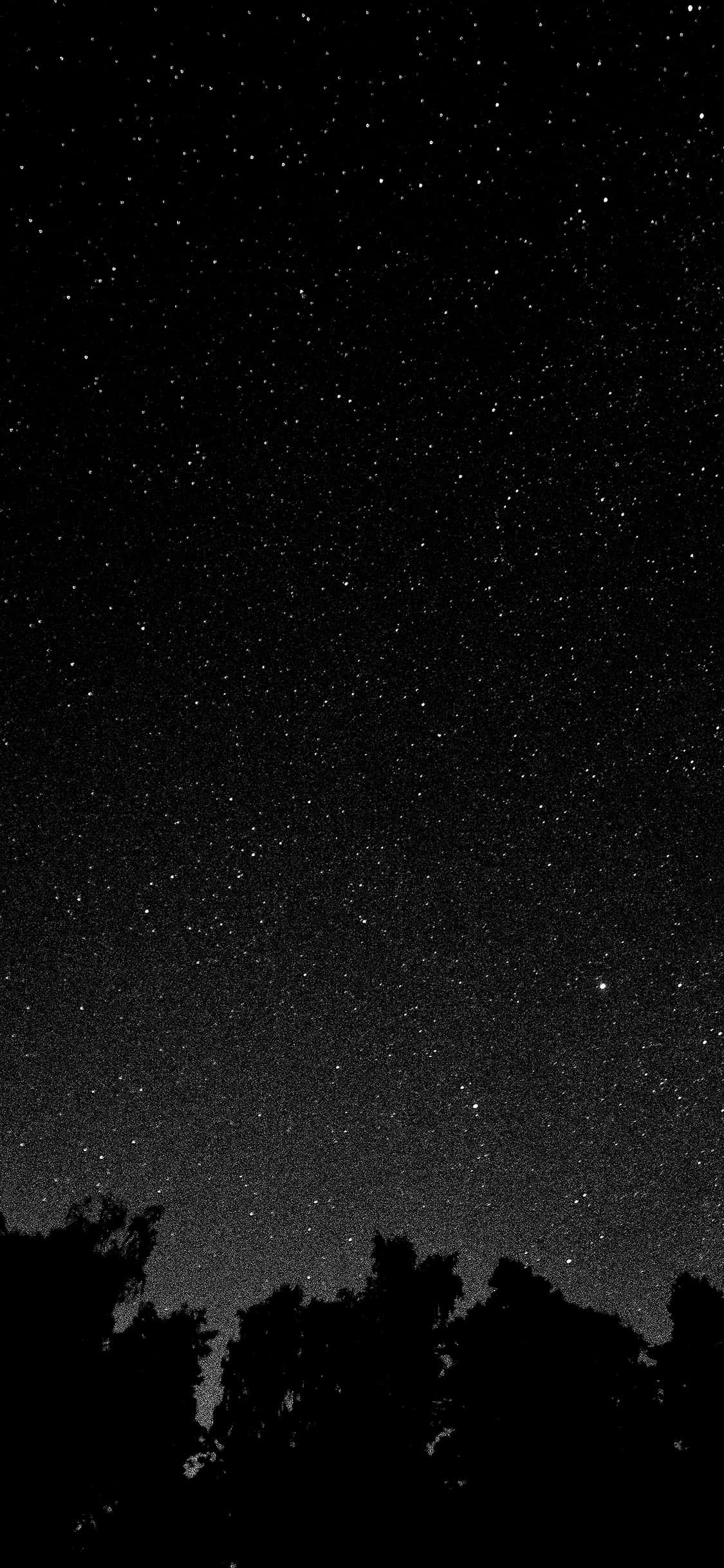 Black Stars iPhone, night sky, stars, Full HD Phone Wallpaper
