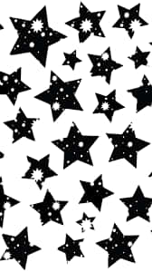Black Stars iPhone, black star shapes, white speckles, SD Phone Wallpaper