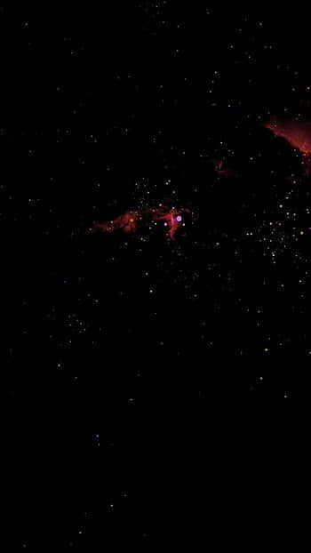 Black Stars iPhone, Red Sky, cosmic nebula, SD Phone Wallpaper
