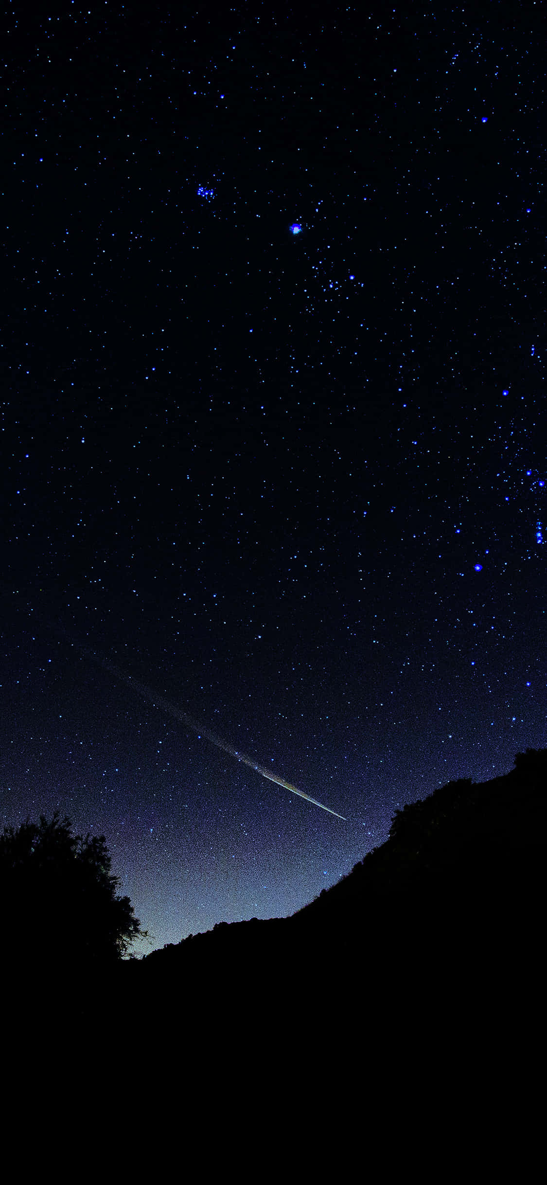 Black Stars iPhone, 1125 x 2436, starry night sky, Full HD Phone Wallpaper