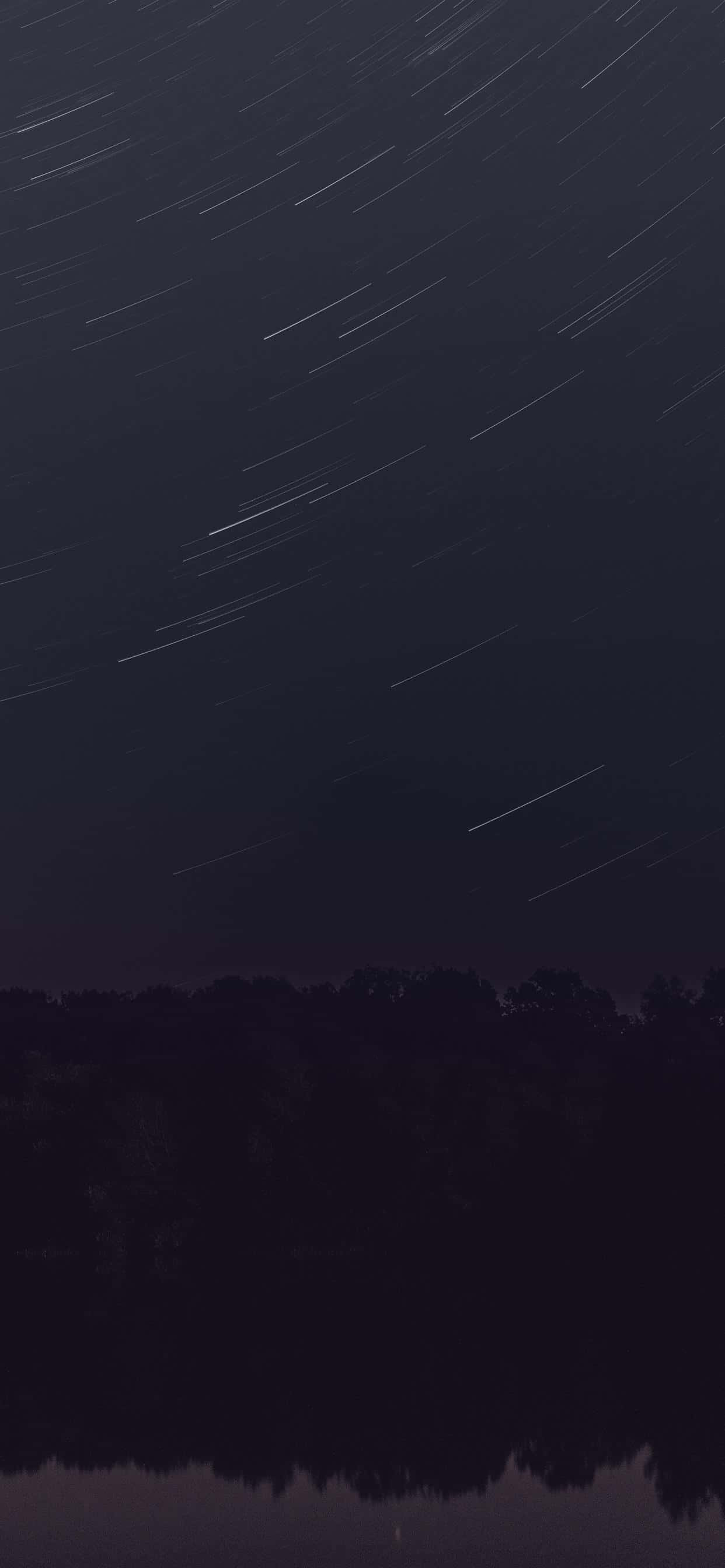 Black Stars iPhone, star trails, dark night sky, 2K Phone Wallpaper