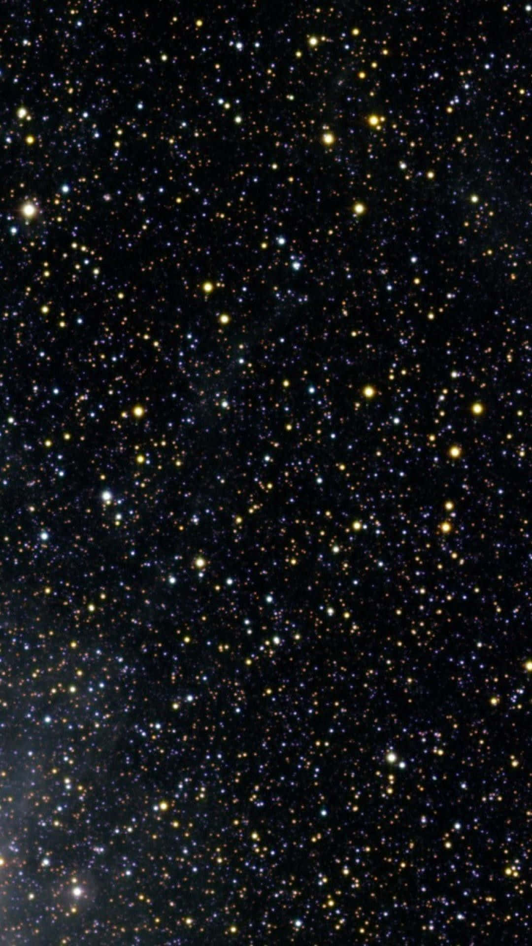 Black Stars iPhone, golden, blue-white, Full HD Phone Wallpaper