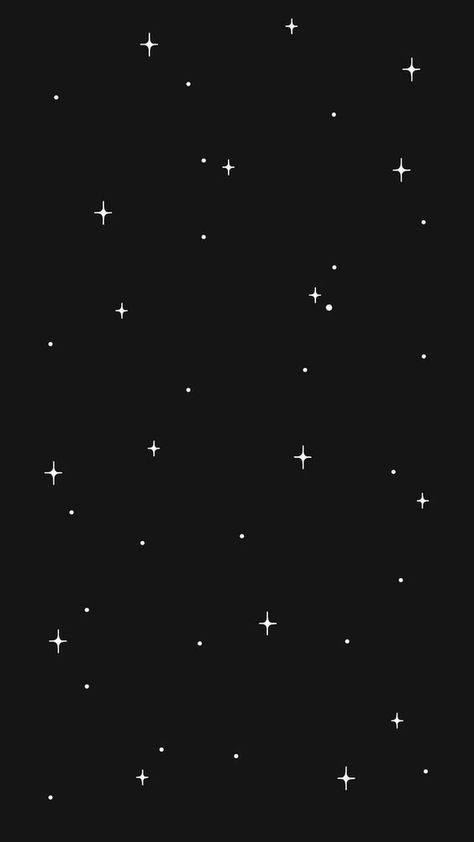 black aesthetic, iPhone, stars, SD Phone Wallpaper