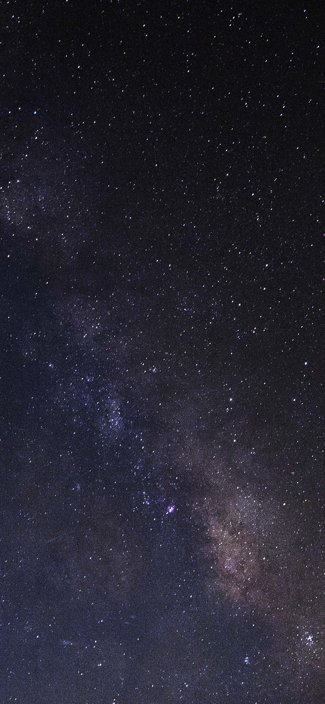 Black Stars iPhone, Milky Way galaxy, purple, Full HD Phone Wallpaper