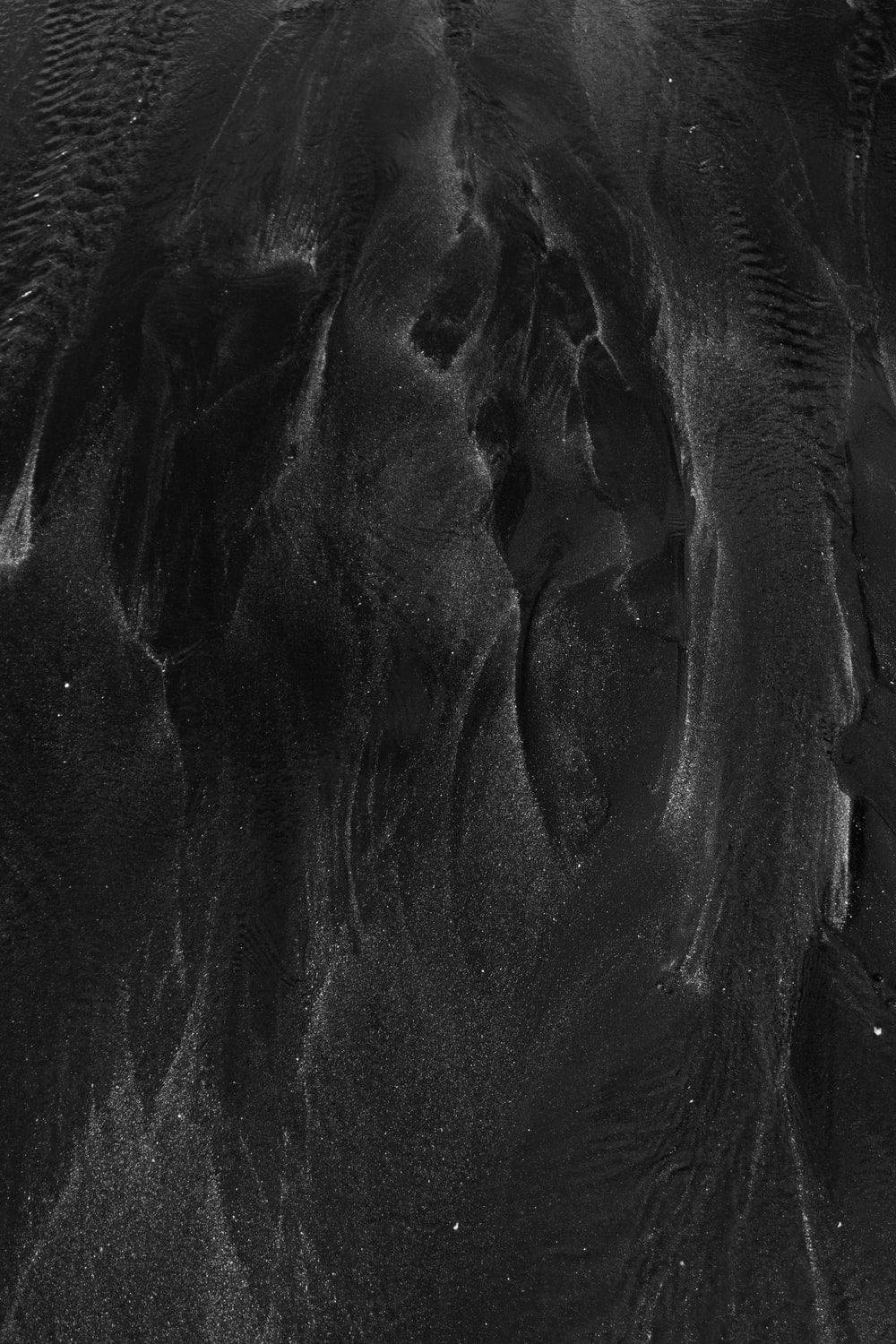 black texture, white brush strokes, dark textured sand, HD Phone Wallpaper