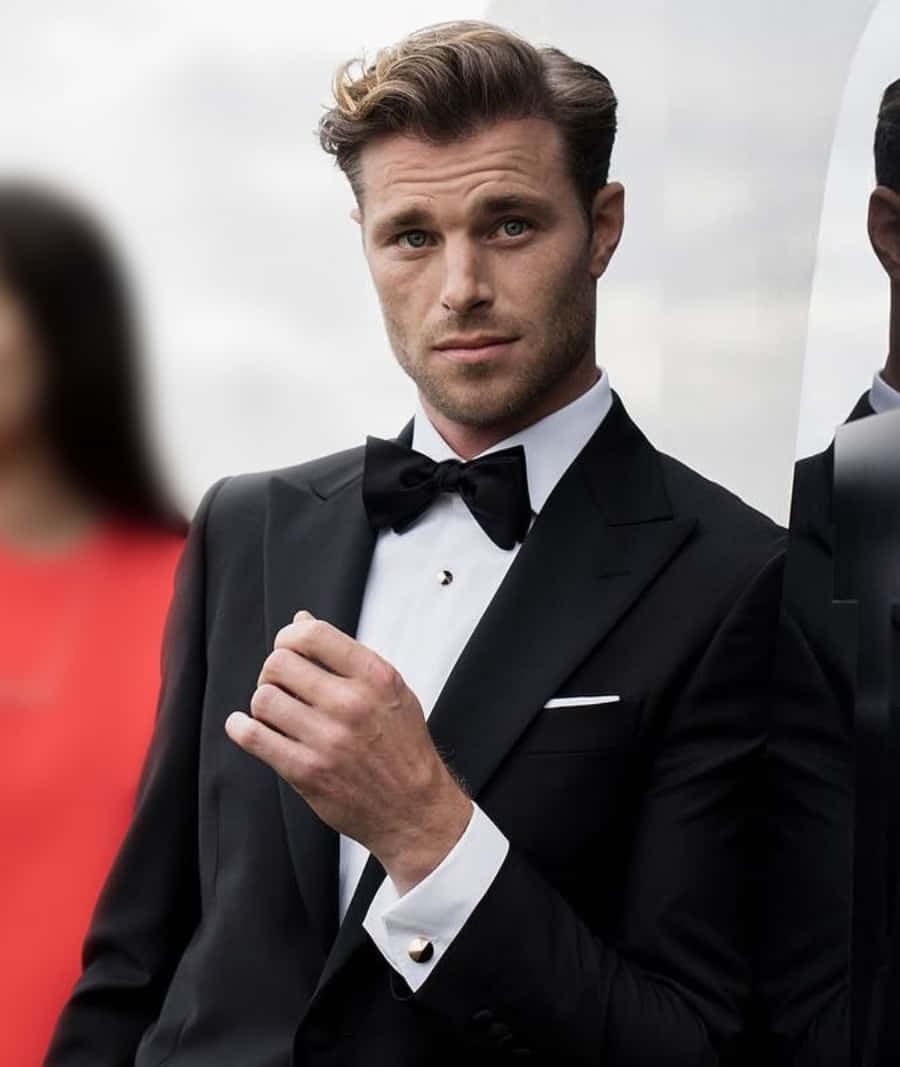 Black Tie Event, black tuxedo, bow tie, SD Phone Wallpaper