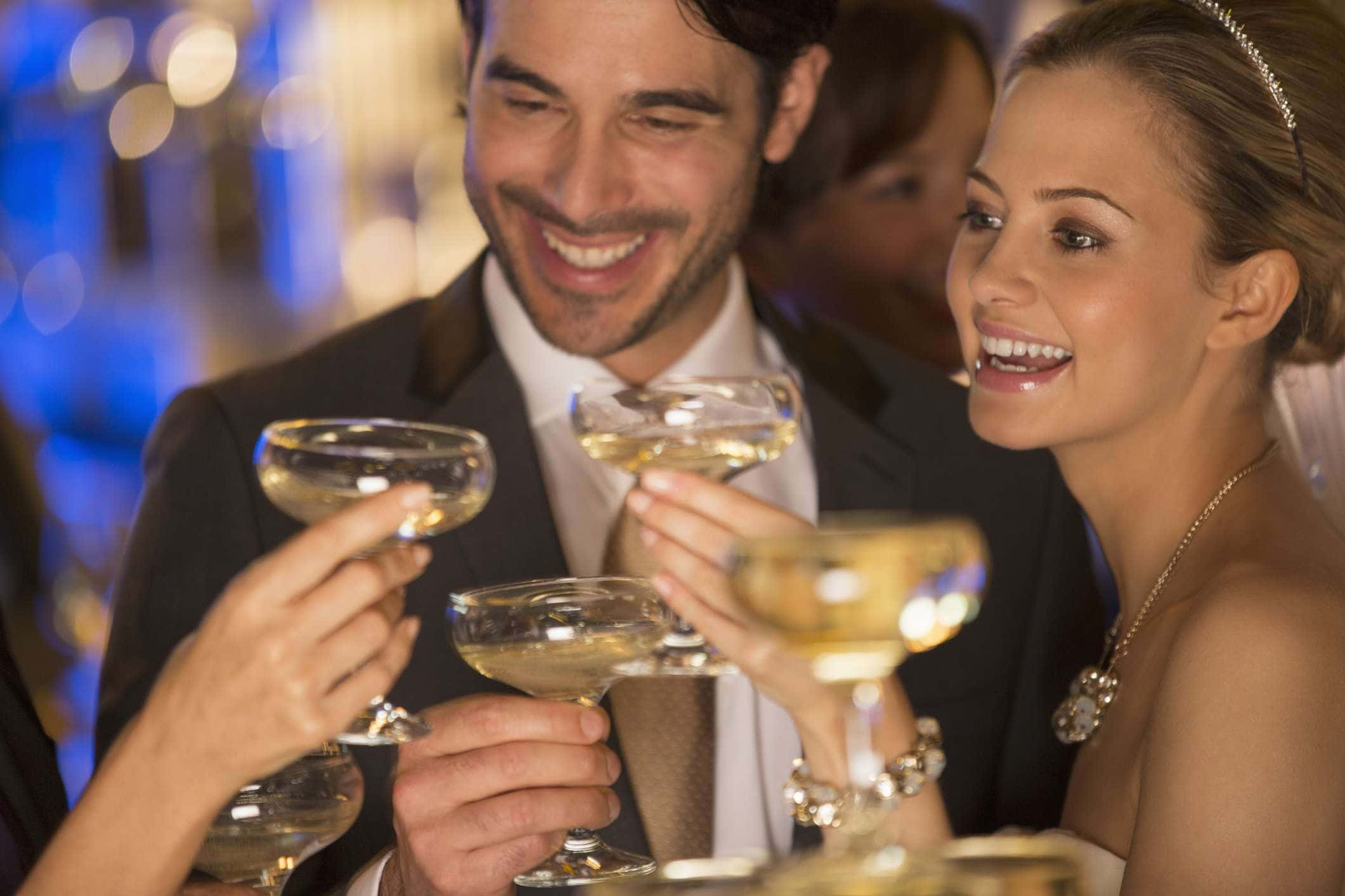 Black Tie Event, champagne flutes, formal wear, Full HD Desktop Wallpaper