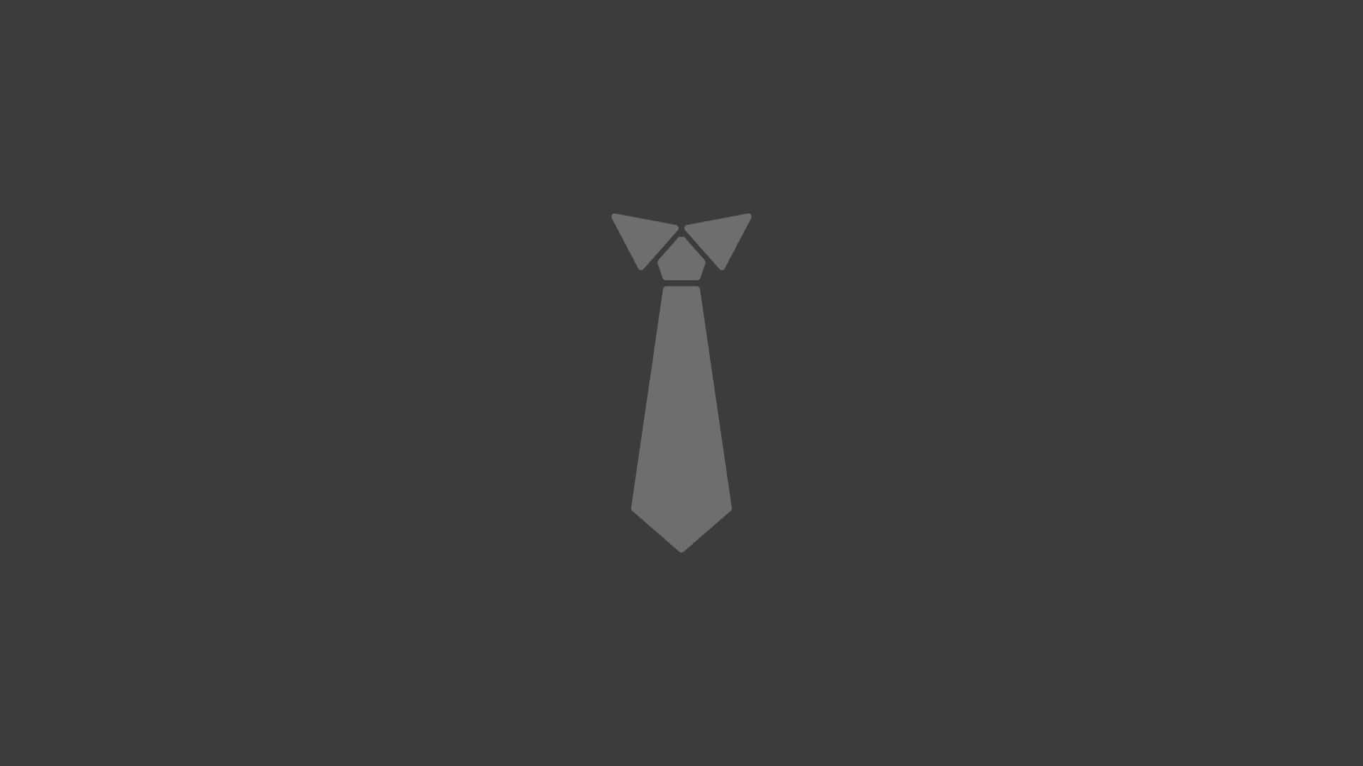 black tie event, gray tie icon, dark gray background, Full HD Desktop Wallpaper