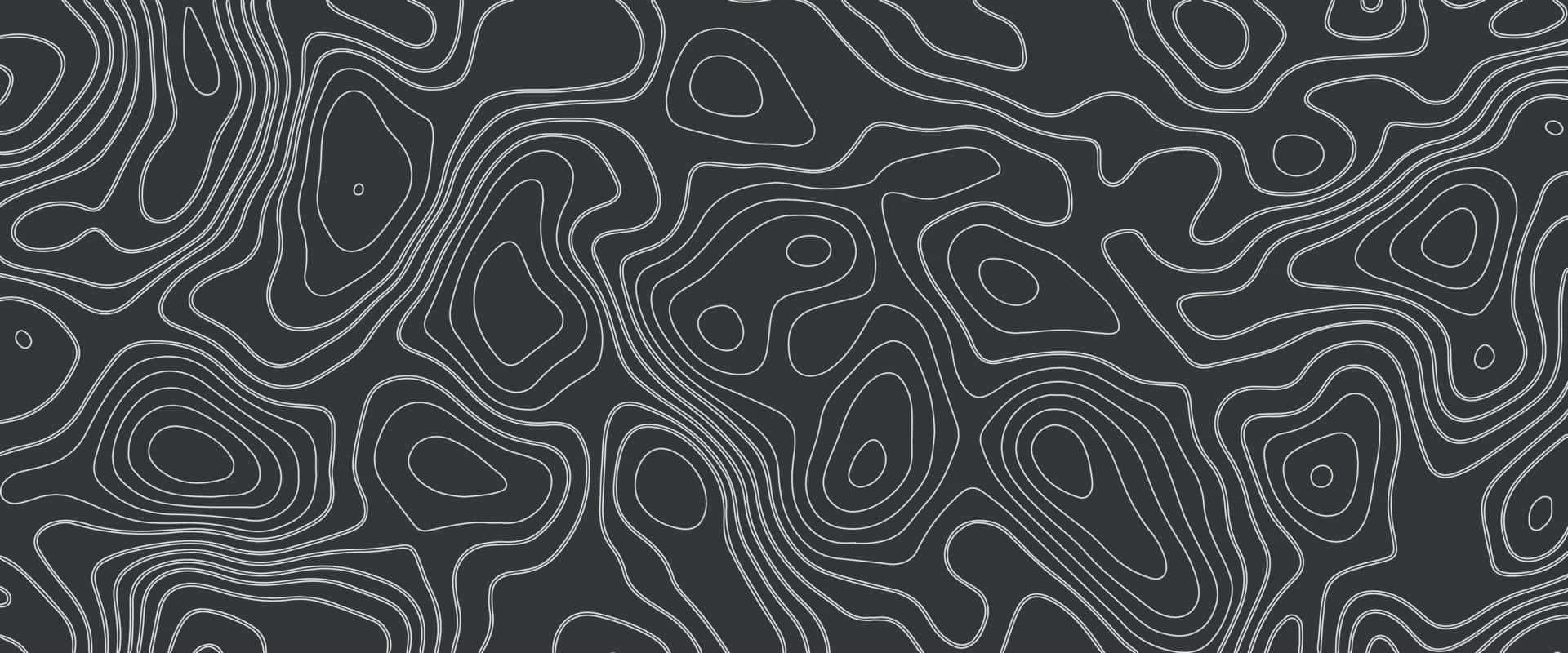 abstract topographic map pattern, white contour lines, dark gray background, Full HD Desktop Wallpaper