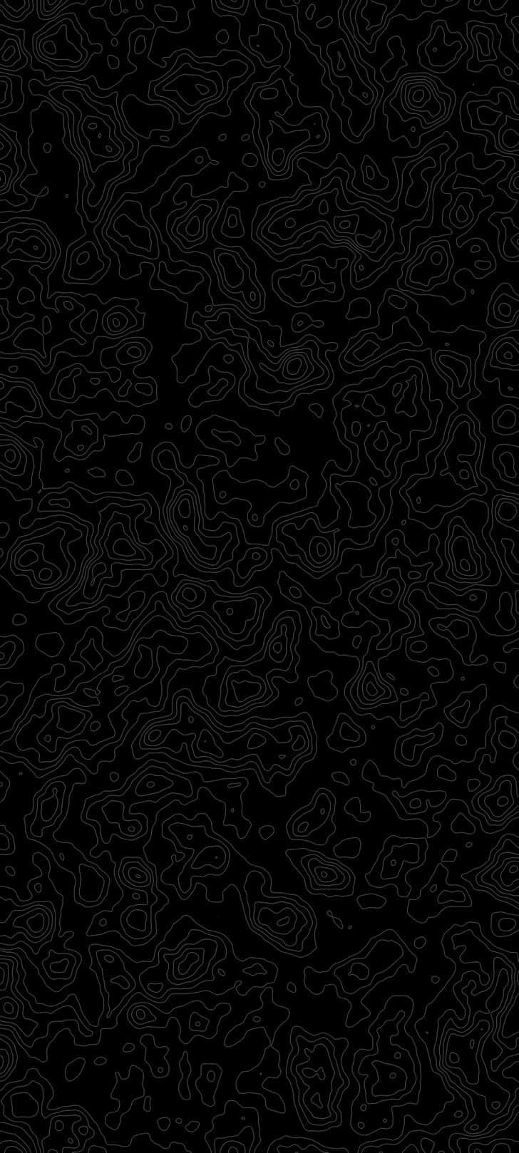 abstract black topographic map, minimalist black wallpaper, intricate white contour lines, HD Phone Wallpaper