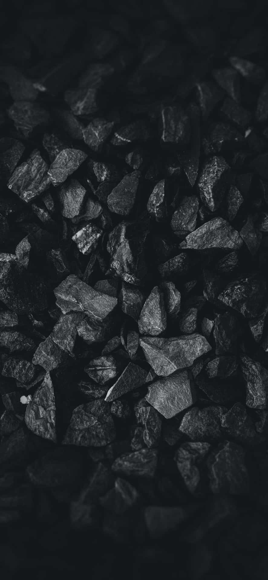 black stones texture, dark background, rough dark charcoal fragments, Full HD Phone Wallpaper