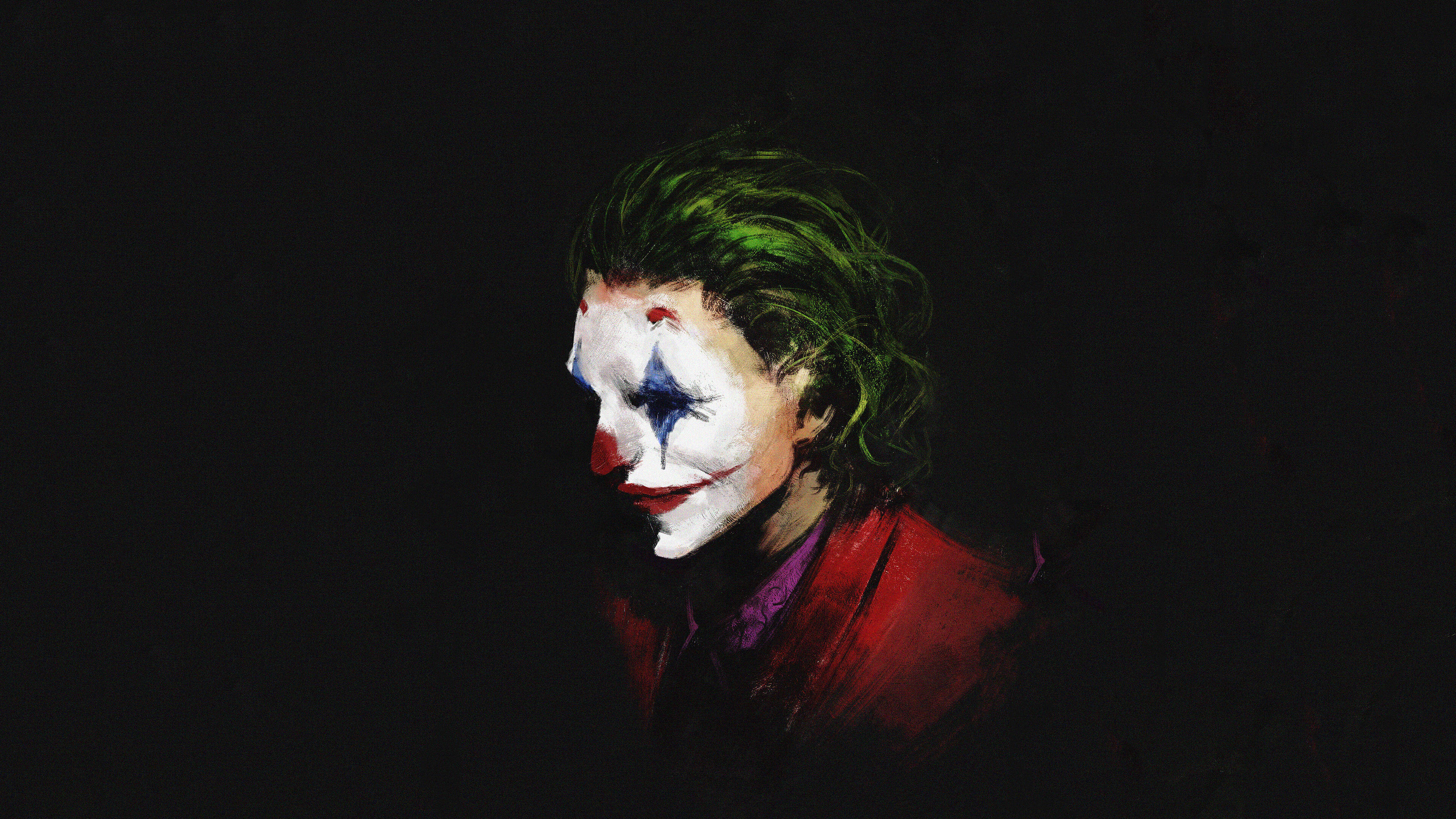 Black Ultra HD Joker, Joker, green hair, 4K Desktop Wallpaper