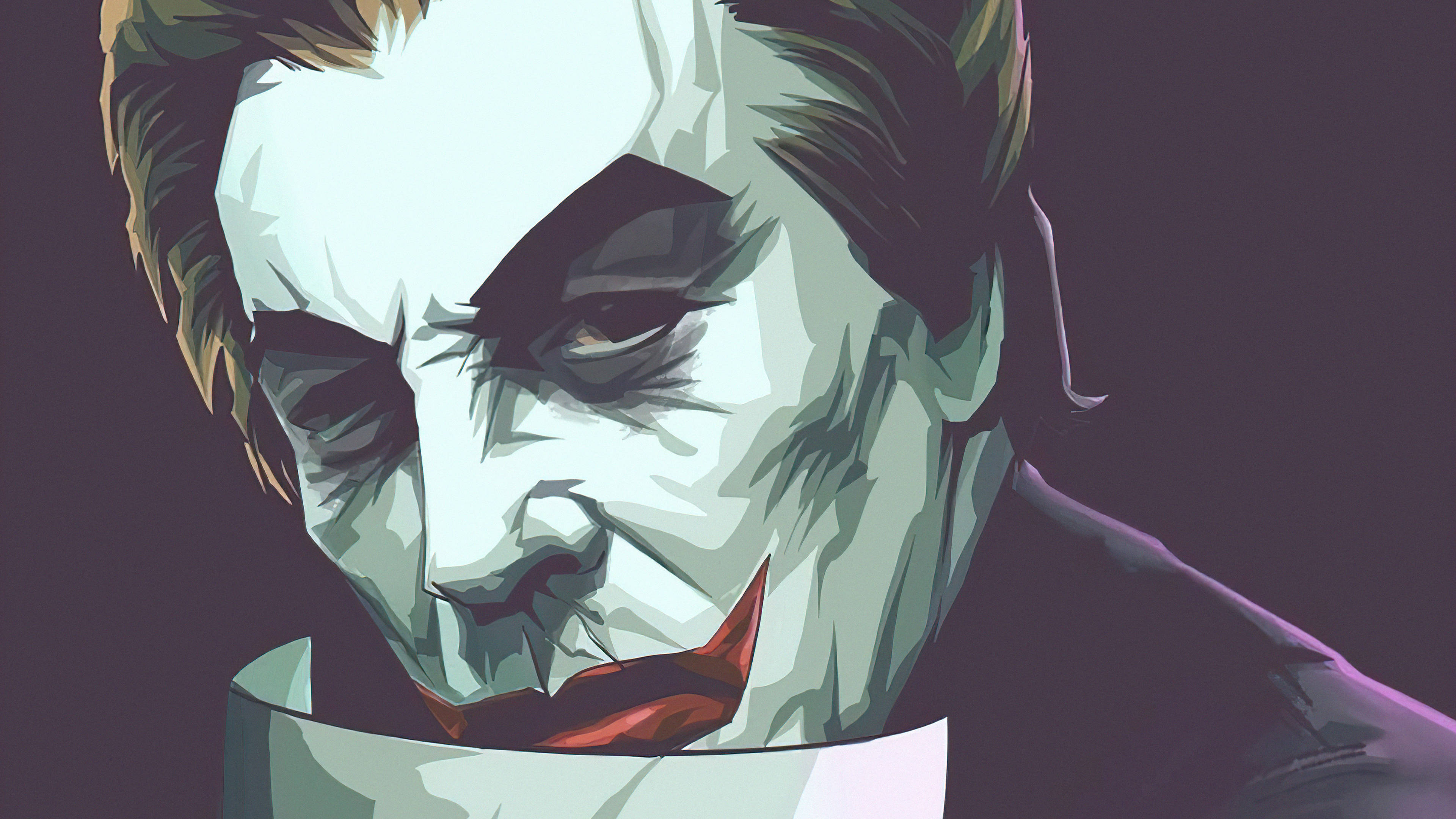 Black Ultra HD Joker, Joker, sinister grin, 4K Desktop Wallpaper
