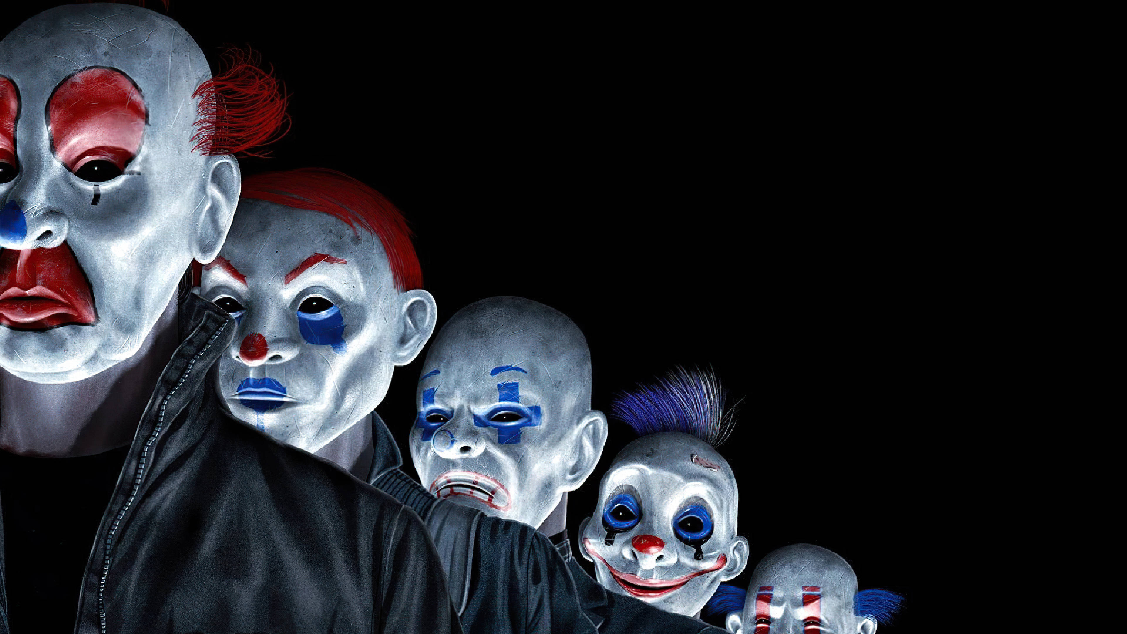 Black Ultra HD Joker, minions, pale makeup, 4K Desktop Wallpaper