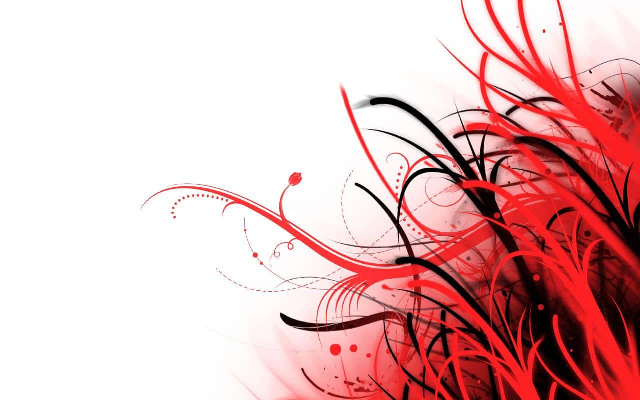black, white, red, HD Desktop Wallpaper