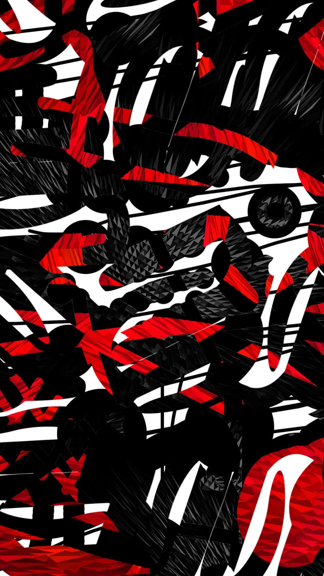 black, white, red, Full HD Phone Wallpaper