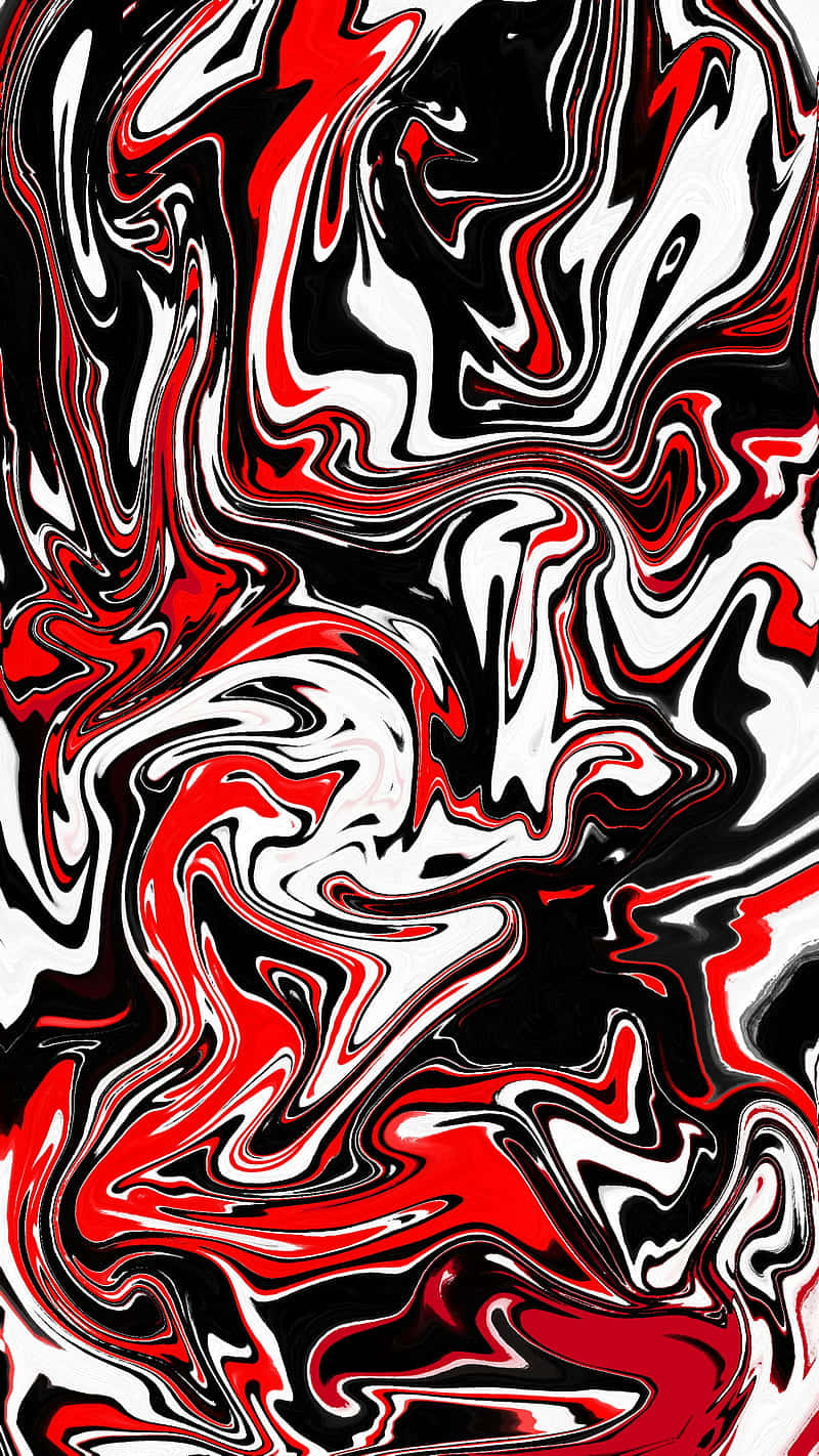 black, white, red, HD Phone Wallpaper