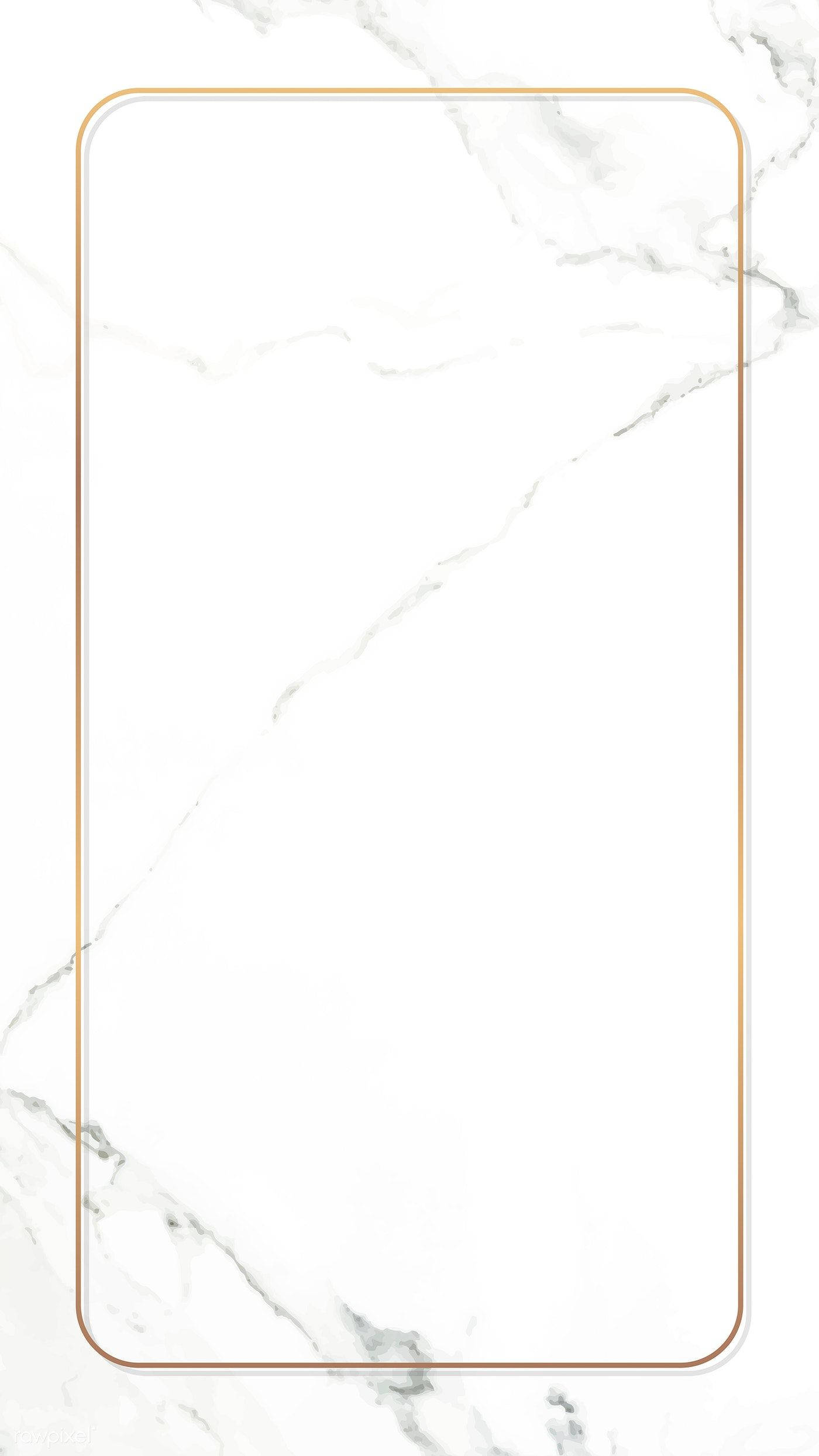 rose gold border, black white marble, white marble background, Full HD Phone Wallpaper
