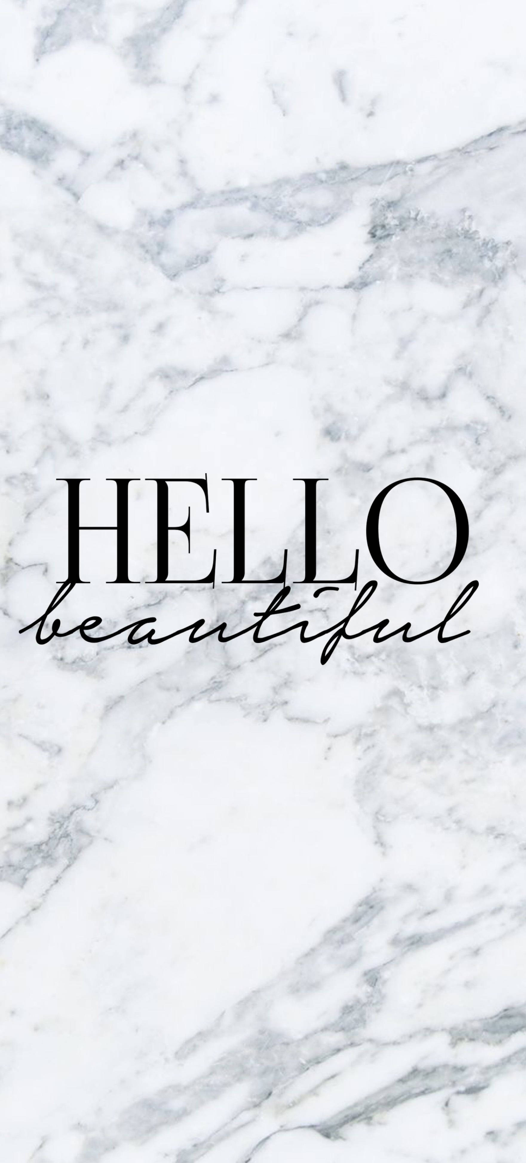 Black White Marble iPhone, white marble, black text, 4K Phone Wallpaper
