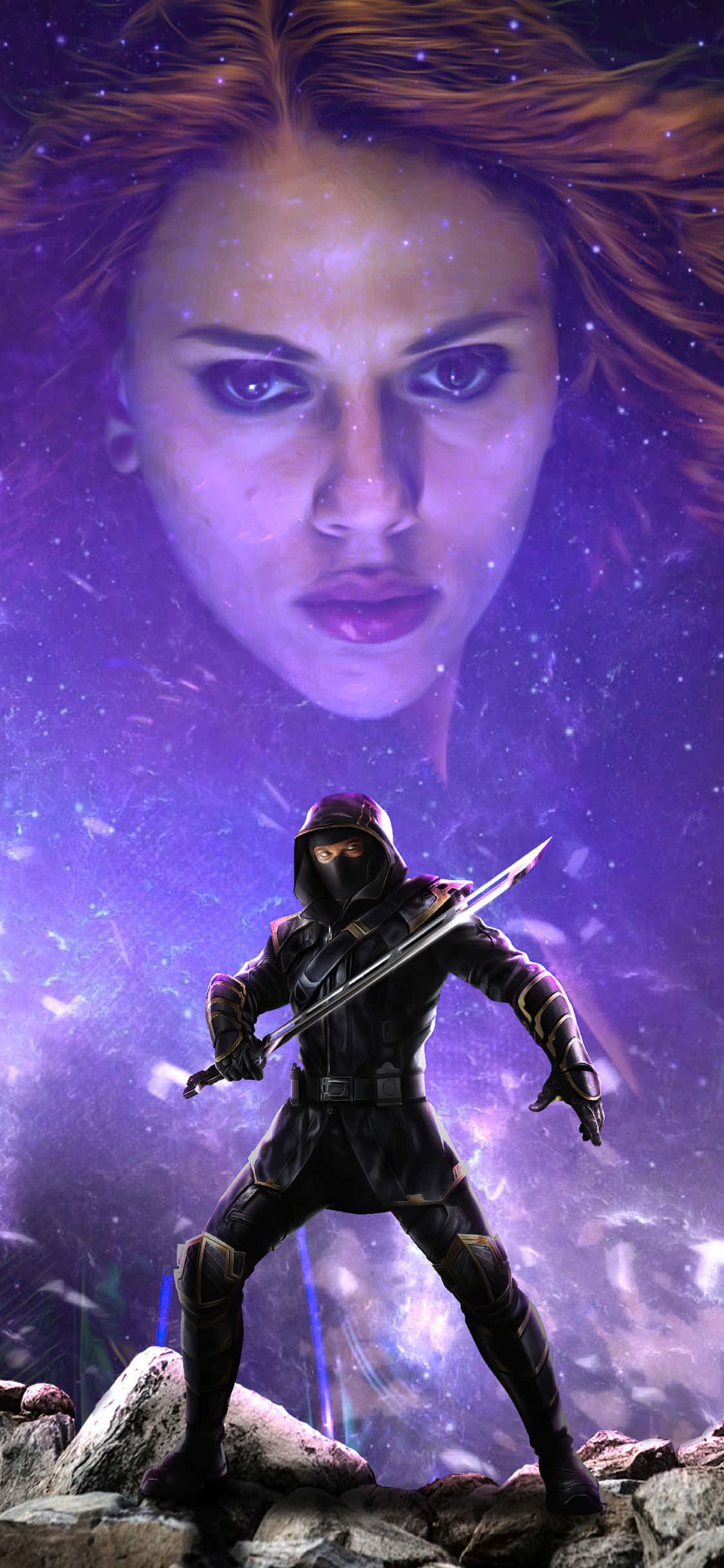 Black Widow, iPhone, 1125 x 2436, Full HD Phone Wallpaper