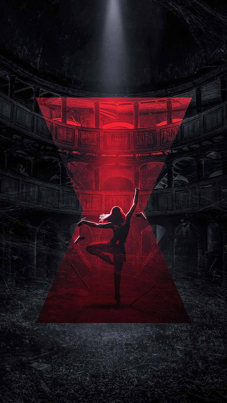 Black Widow iPhone, dancer, silhouette, HD Phone Wallpaper
