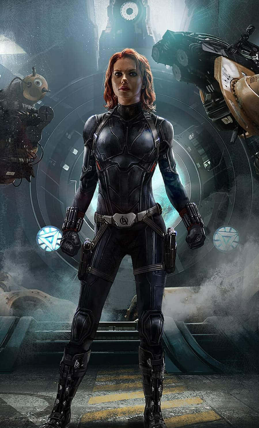 Black Widow, iPhone, high-tech lab, HD Phone Wallpaper