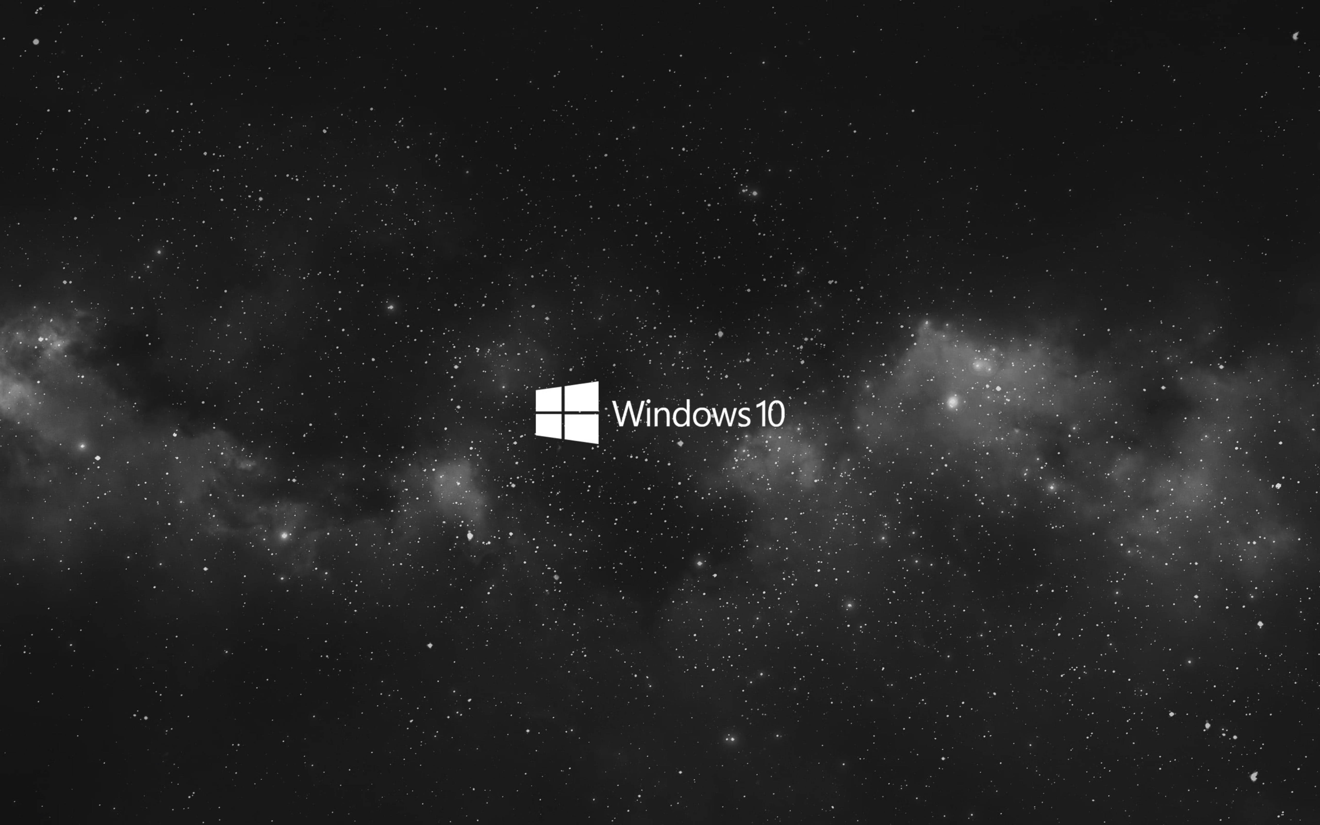 Windows 10, Black Galaxy, starry cosmic background, 5K Desktop Wallpaper