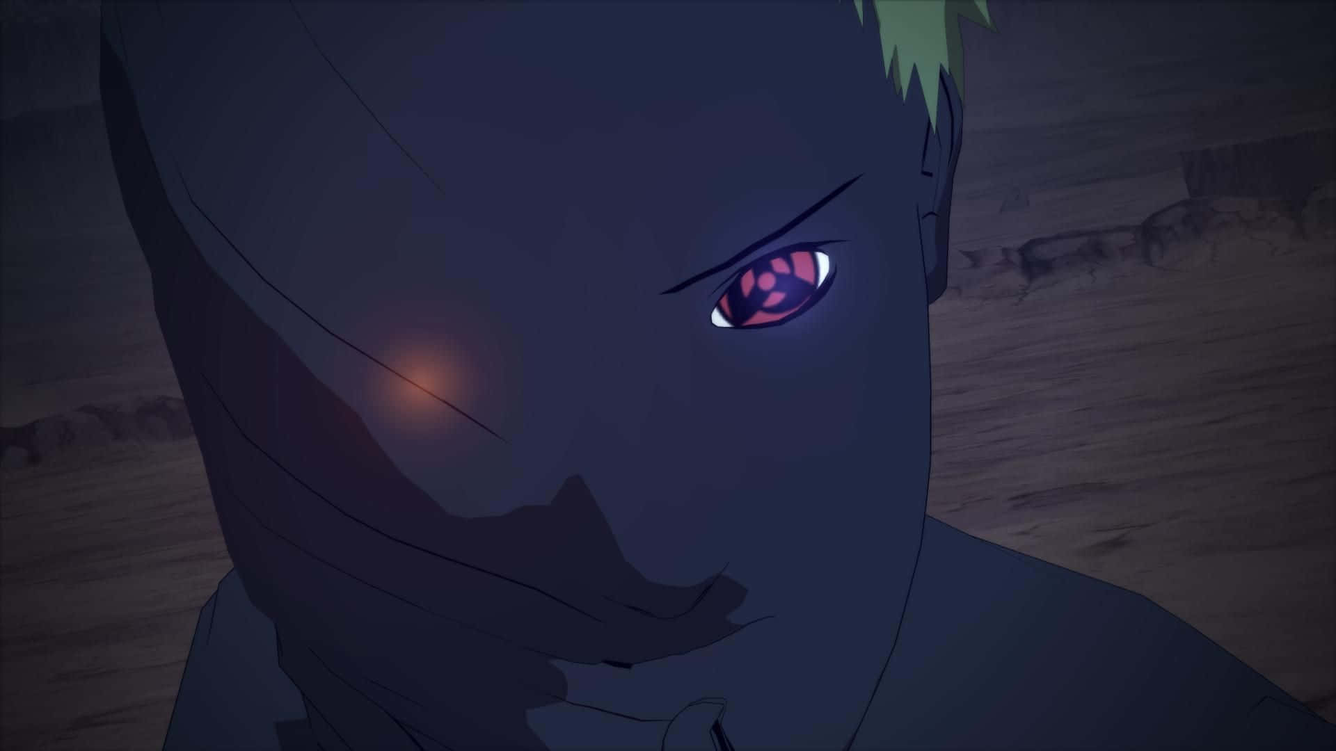 Black Zetsu, glowing red eyes, dim desert, Full HD Desktop Wallpaper