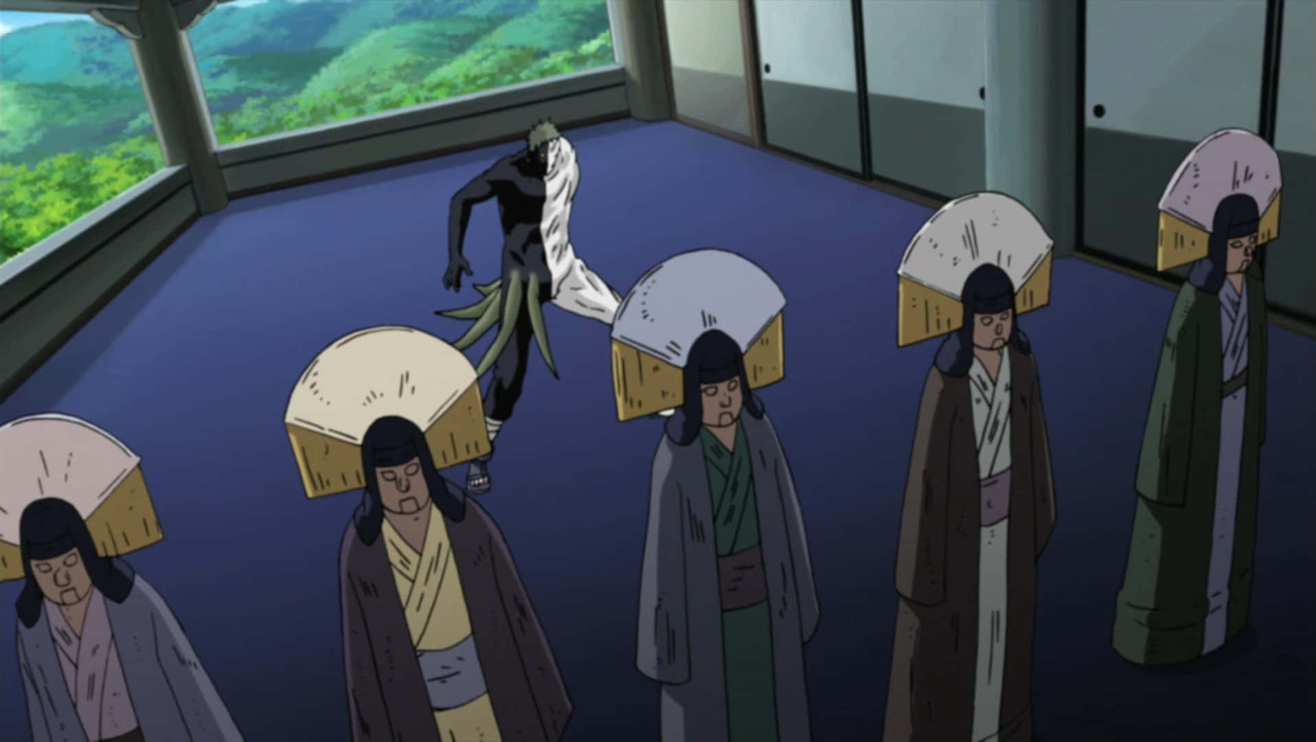 Black Zetsu, ninja, black and white, HD Desktop Wallpaper