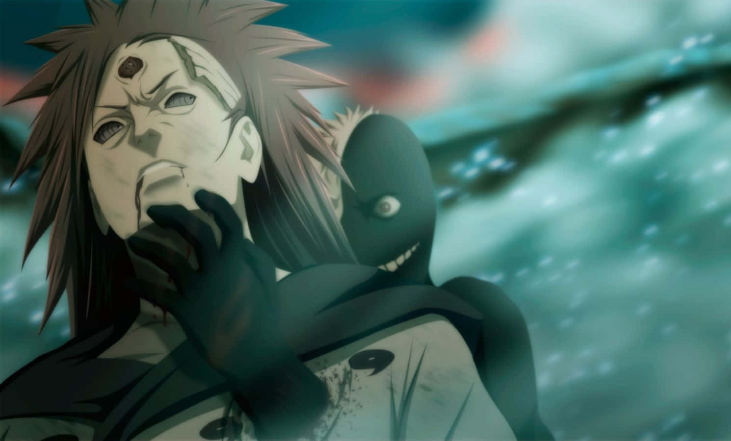 Black Zetsu, spiky hair, third eye, HD Desktop Wallpaper