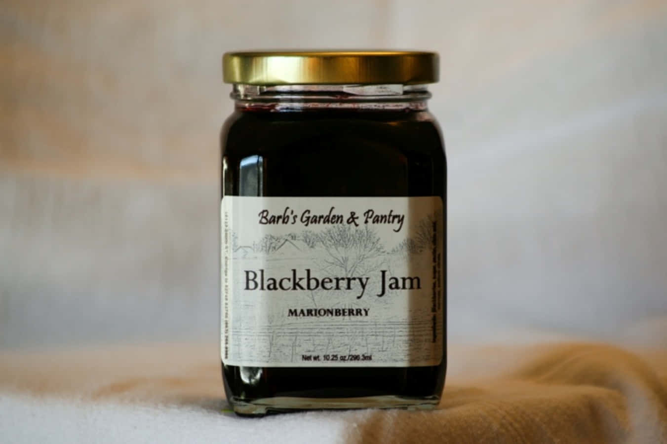 Blackberry Jam, glass jar, rich dark blackberry jam, HD Desktop Wallpaper