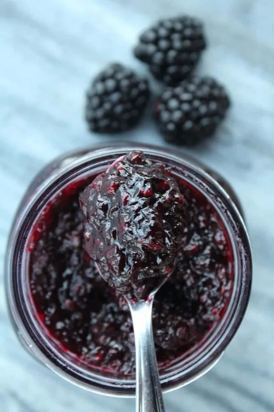 blackberry jam, glossy dark blackberry jam, glass jar, HD Phone Wallpaper