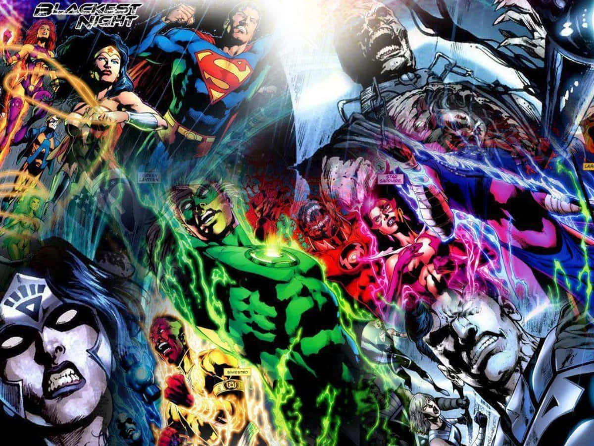 Blackest Night, superheroes, villains, SD Desktop Wallpaper
