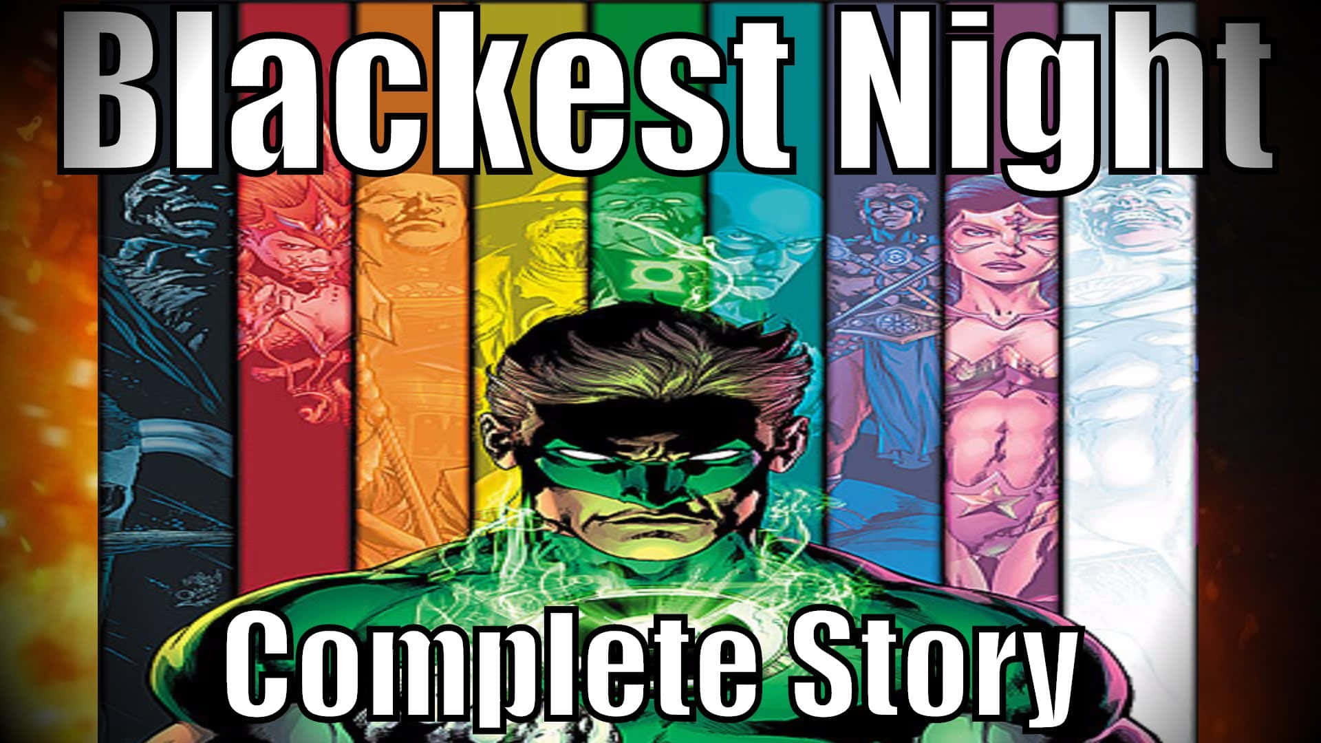 Blackest Night, green-suited superhero, glowing eyes, Full HD Desktop Wallpaper
