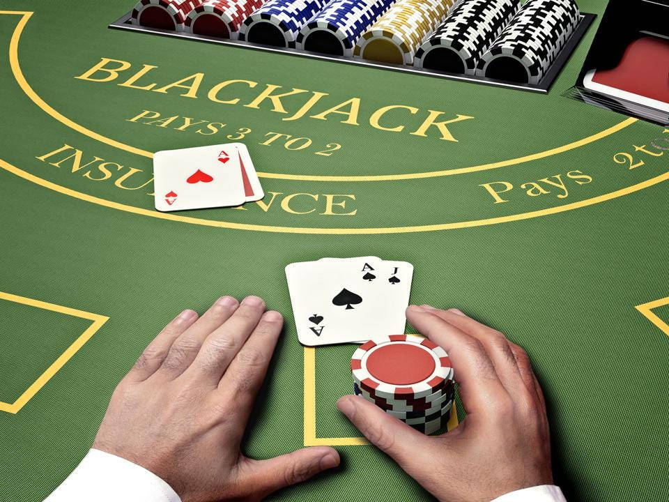blackjack dealer, poker chips, green felt table, SD Desktop Wallpaper
