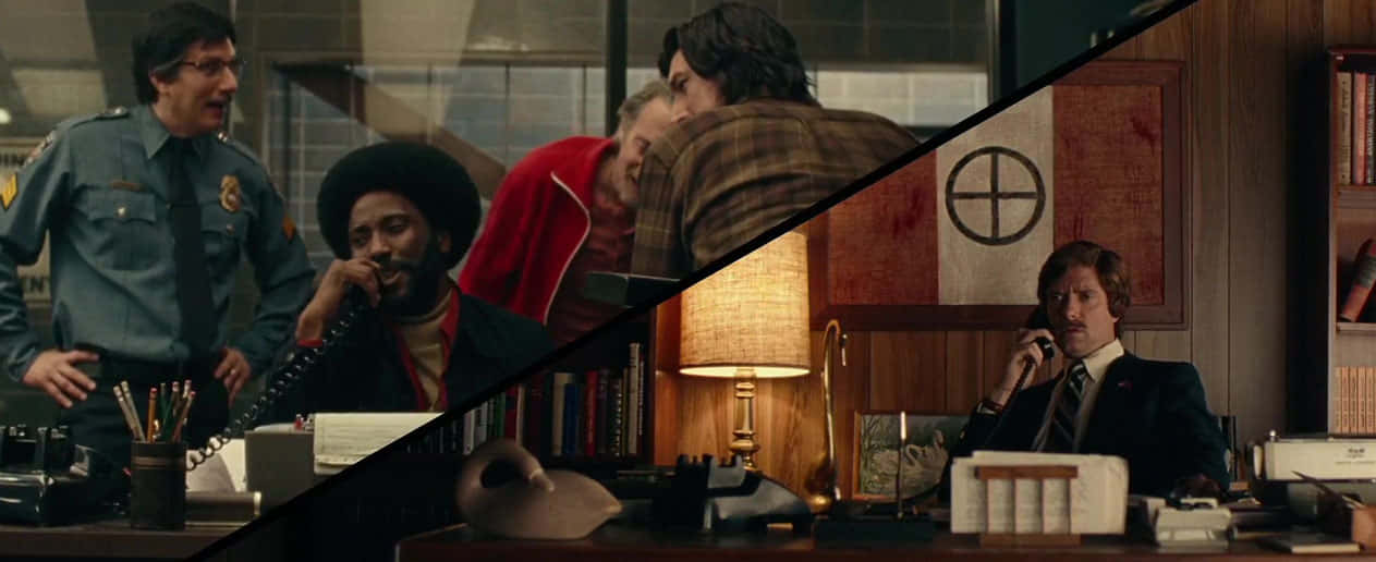 Blackkklansman, police officer, diverse group, SD Desktop Wallpaper