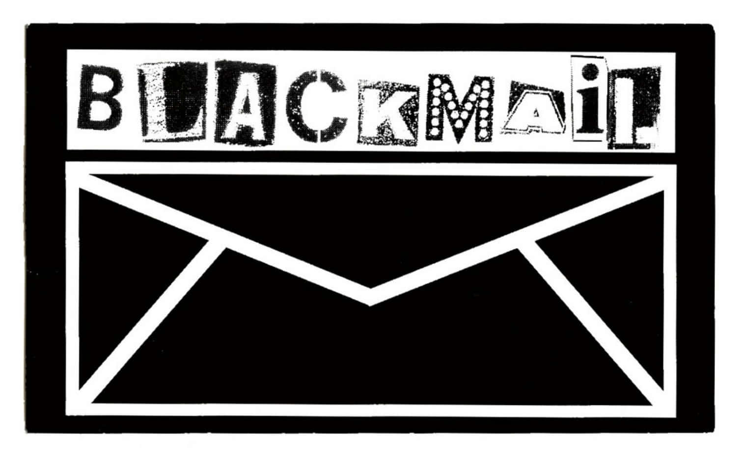 Blackmail, black and white, distressed lettering, HD Desktop Wallpaper