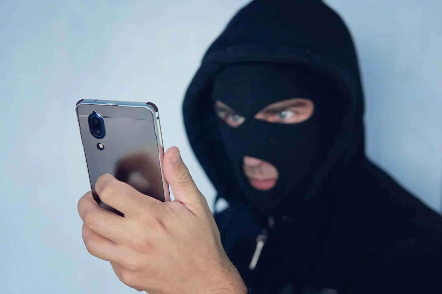 Blackmail, black hoodie, balaclava, HD Desktop Wallpaper