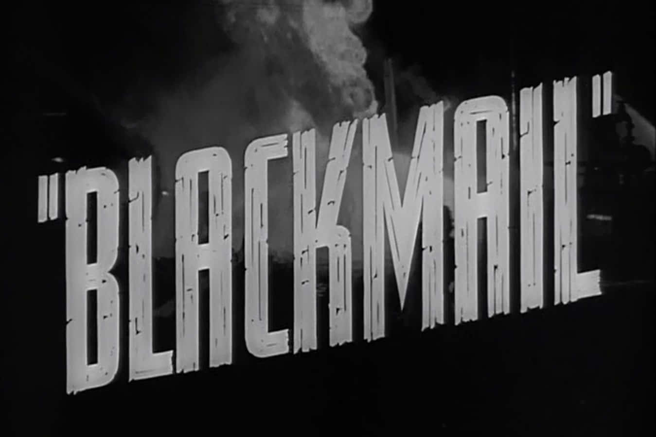 BLACKMAIL, white, dark smoky background, HD Desktop Wallpaper
