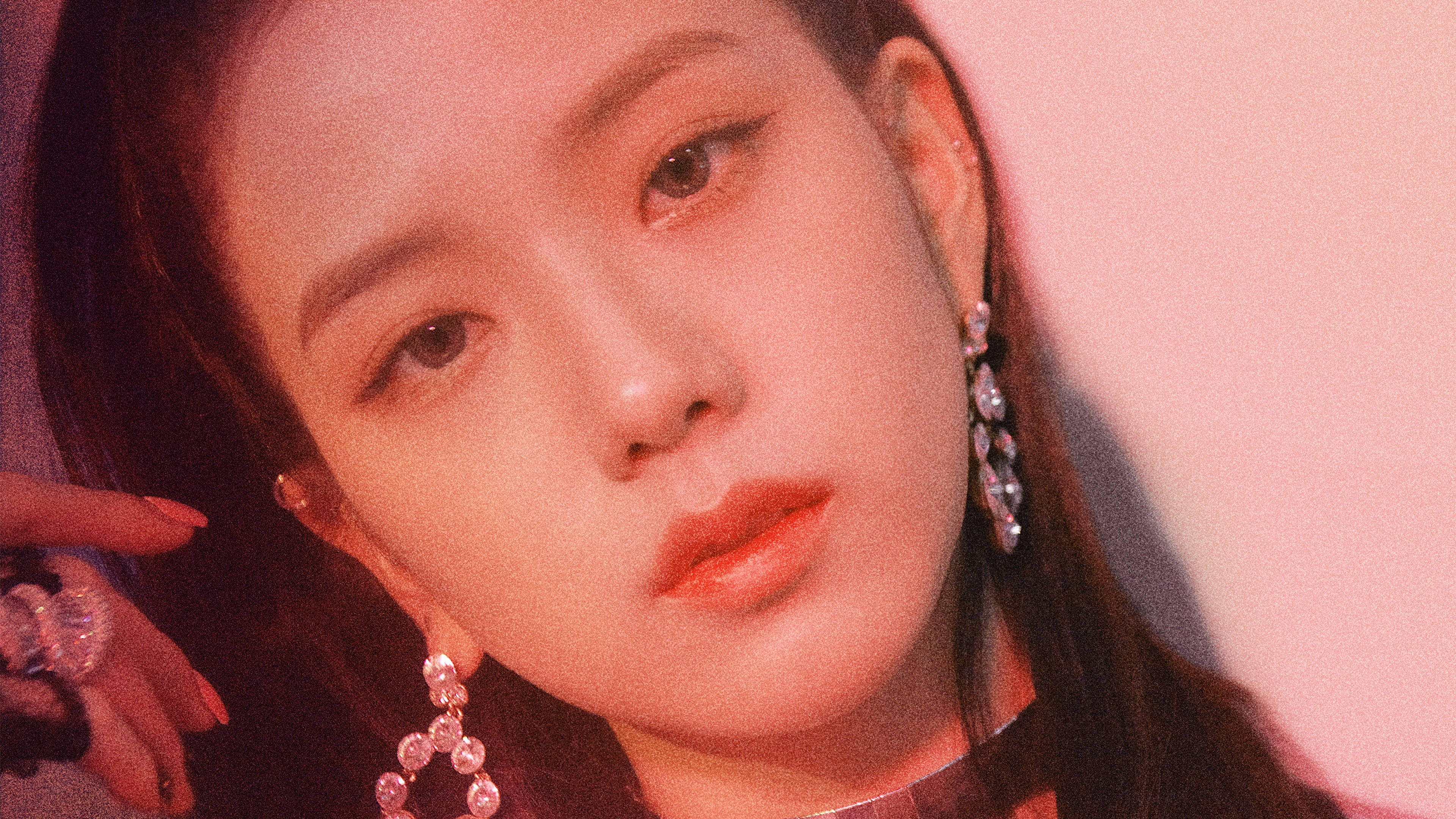 Blackpink Aesthetic, Korean Pop Music, long dark hair, 4K Desktop Wallpaper