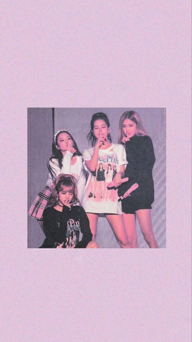 Blackpink Aesthetic, purple, pink tinted lighting, SD Phone Wallpaper