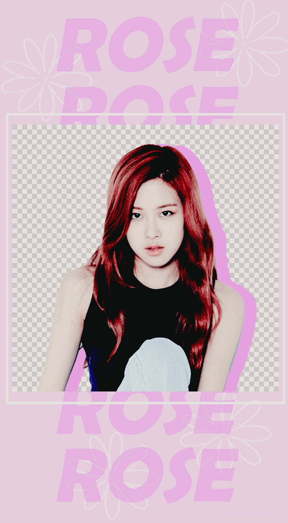 Rose, Blackpink, red hair, HD Phone Wallpaper