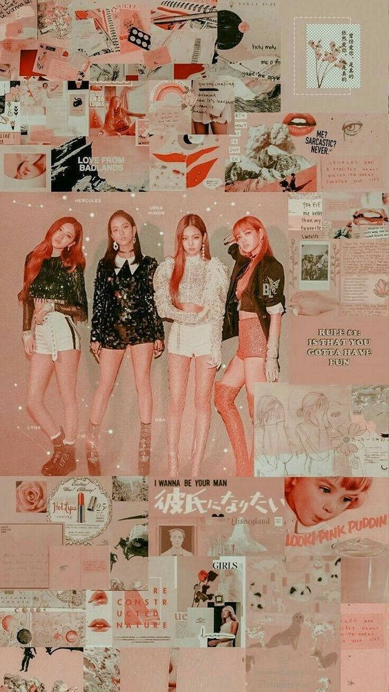 Rose Gold, Blackpink Aesthetic, pink-toned, SD Phone Wallpaper
