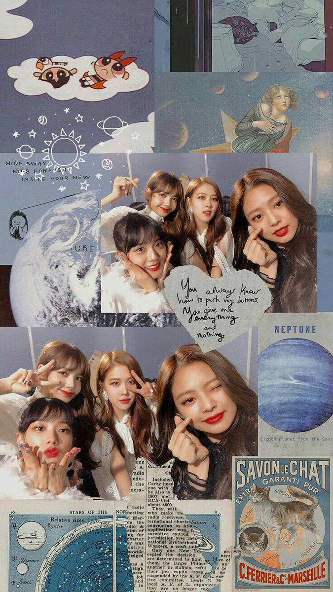 Blackpink, cosmic, vintage, SD Phone Wallpaper
